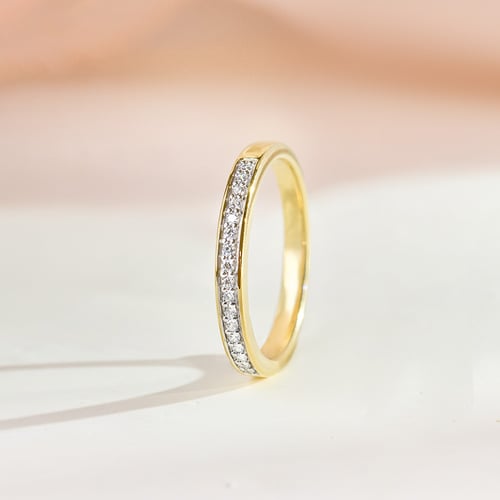 Zlatý prsteň s lab-grown diamantmi Becki