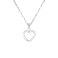  Zlatý prívesok so srdiečkom a diamantom Bree