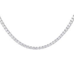 Zlatý tenisový náhrdelník s lab-grown diamantmi Austin