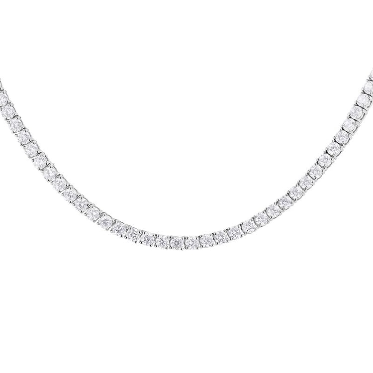 Zlatý tenisový náhrdelník s lab-grown diamantmi Austin