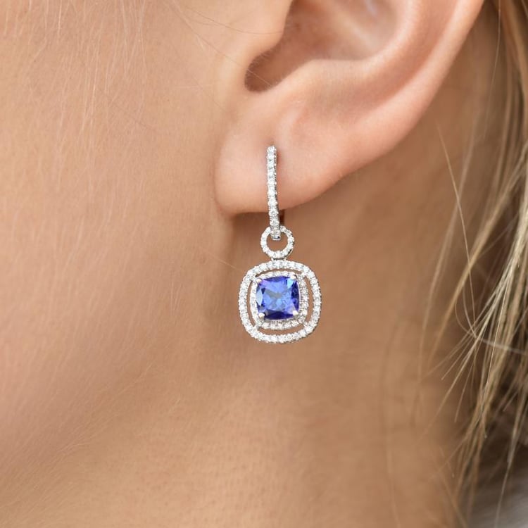 Tanzanitové náušnice 17453