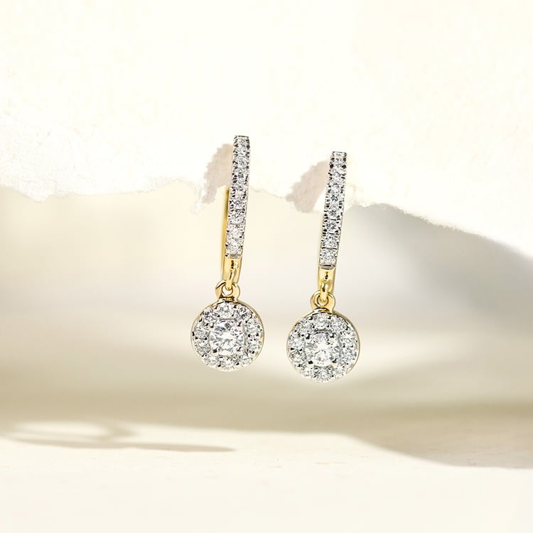 Strieborné kruhové náušnice s lab-grown diamantmi 158774