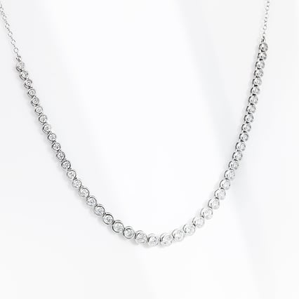 Luxusný strieborný náhrdelník s diamantmi Sofi