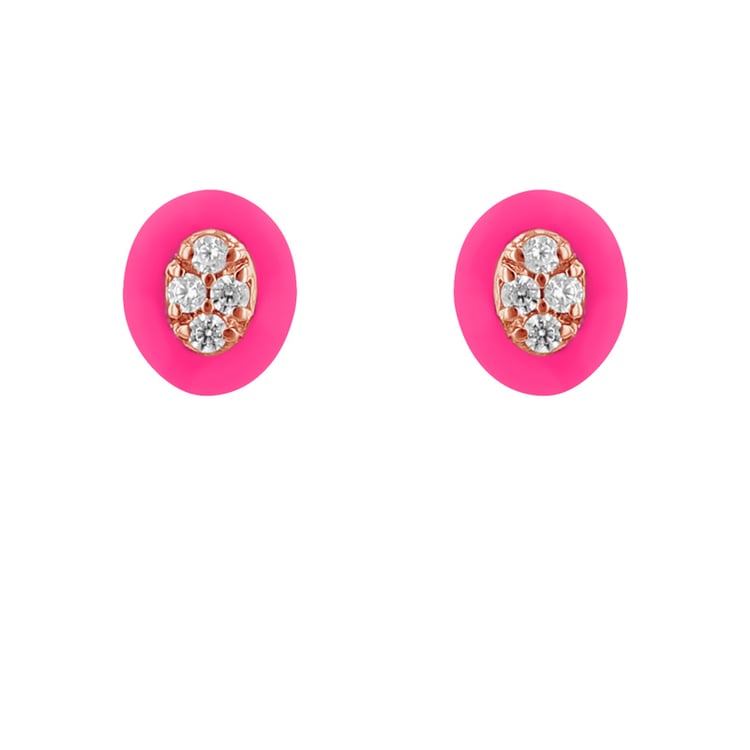 Keramické náušnice s lab-grown diamantmi Riva