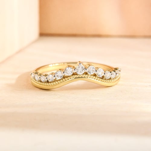 Zlatý prsteň s lab-grown diamantmi Dani