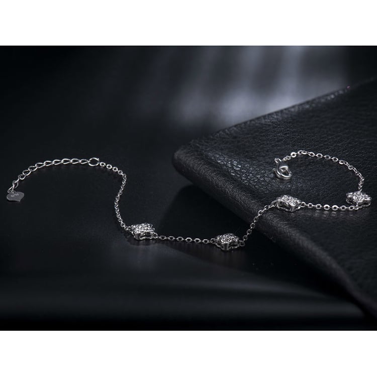 Zlatý náramok s diamantmi 18812