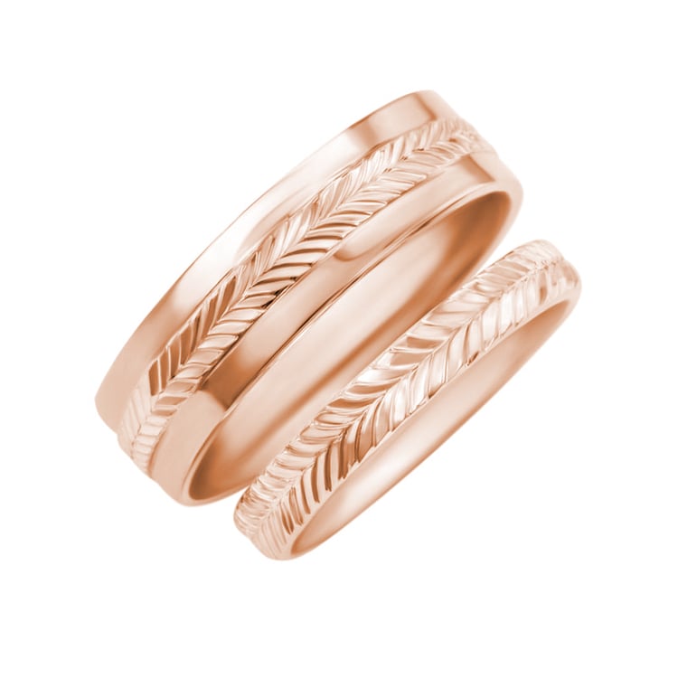 Prstene z ružového zlata 30141