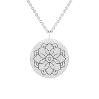 Strieborný joga prívesok Mandala