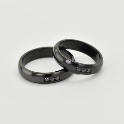 Čierne svadobné prstene