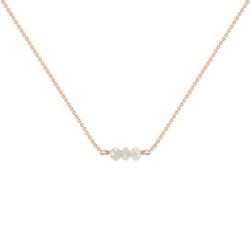 Zlatý choker s diamantovými korálkami Serah