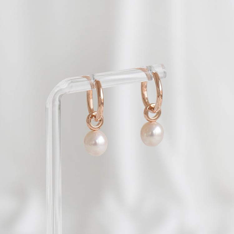 Pozlacené náušnice s perlami 92683