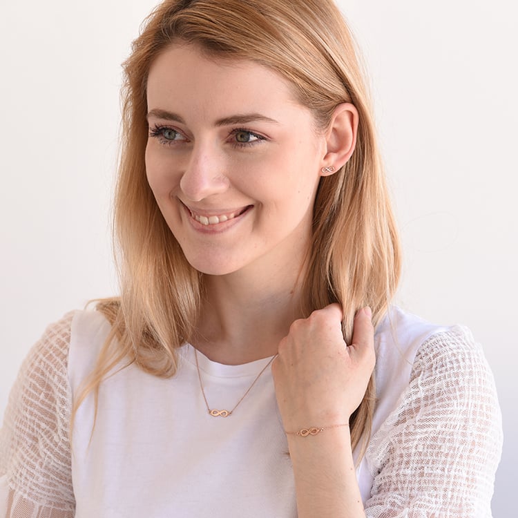 Náramok z ružového zlata 62348