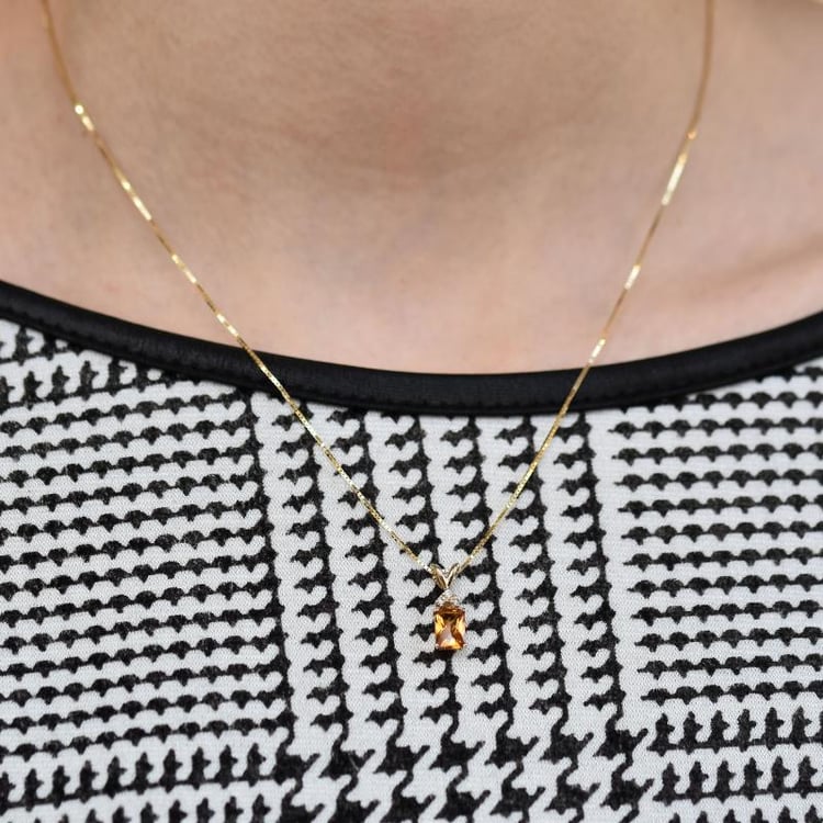 Náhrdelník s citrínem 26528