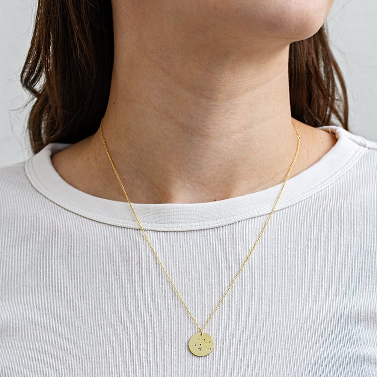 Strieborný prívesok so súhvezdím a drahokamom Meri 133806