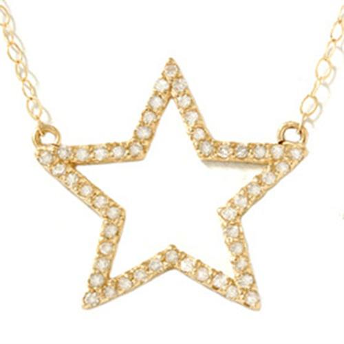 Náhrdelník hviezda s diamantmi
