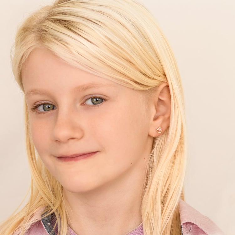 Detské náušnice zo zlata s motýlikom Lady 164356