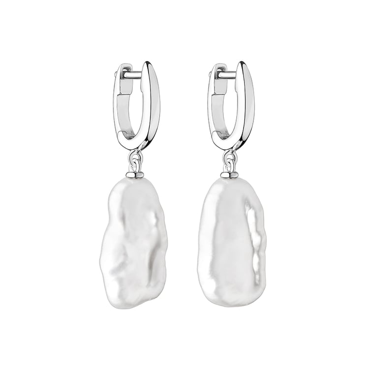 Strieborné perlové náušnice