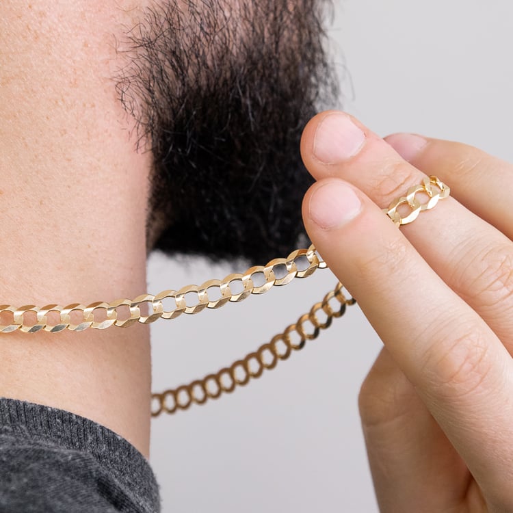 Masívna panzer retiazka 55 cm z 14k zlata 119679