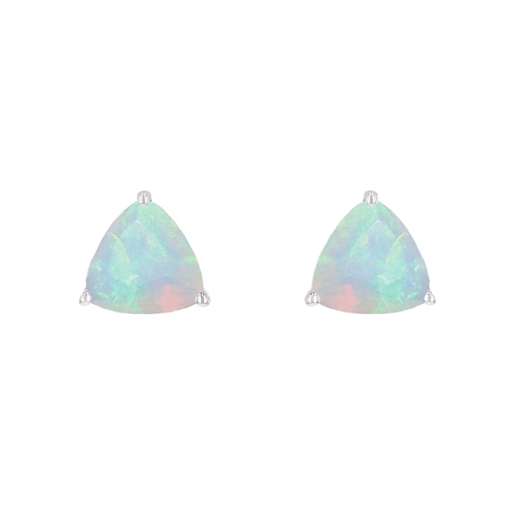 Strieborné náušnice s opálmi Magni 123530