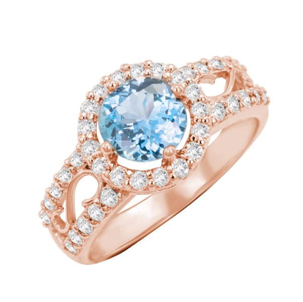 Prsteň z ružového zlata 59758