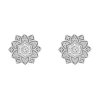 Diamantové náušnice v tvare kvetov Anstey