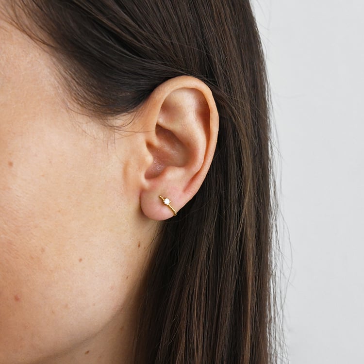 Guličkové náušnice s diamantmi Jelma 116022