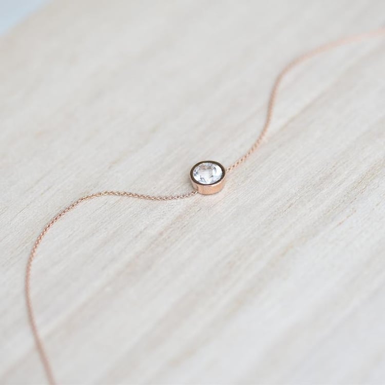 Minimalistický náramok s moissanitom Rollie 105102