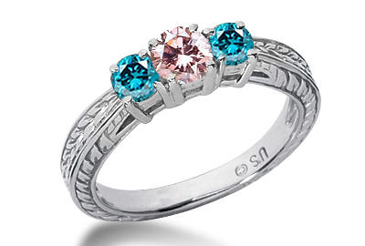 Zásnubný prsteň s diamantmi 