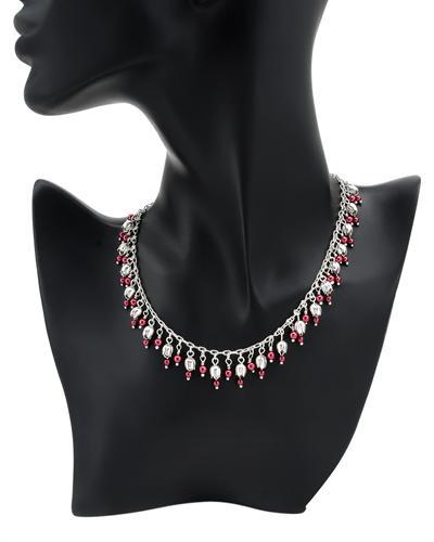 Červeno-biely náhrdelník 1520