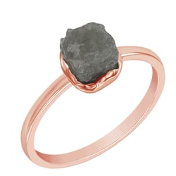 Zlatý prsteň s nebrúseným diamantom Jessie