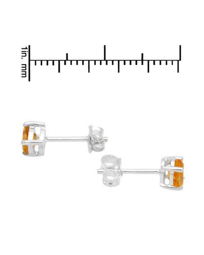 Citrínové náušnice strieborné 1694