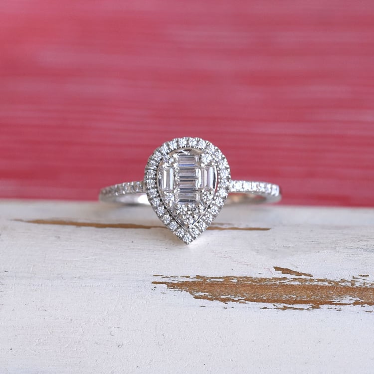 Diamantový prsteň zo zlata 85316