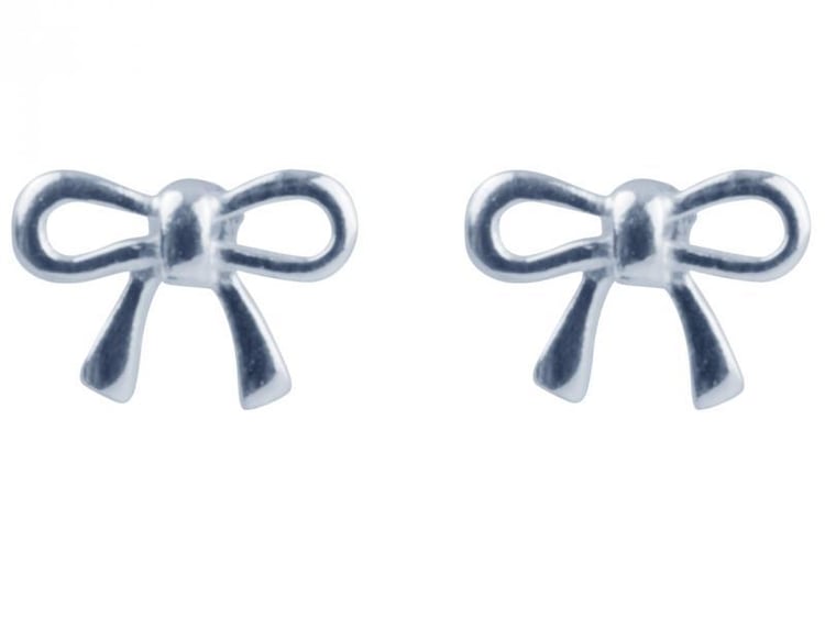 trieborné náušnice v tvare mašličiek 2891