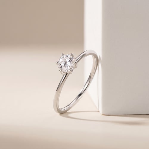 Zásnubný prsteň zo zlata s 1.13ct IGI certifikovaným lab-grown diamantom Birdie