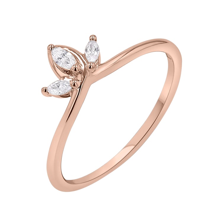 Vykrojený prsteň s marquise lab-grown diamantmi Tyrone 141944