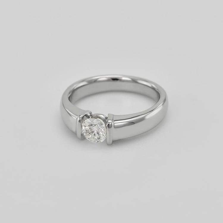 Zásnubný prsteň z platiny 21786