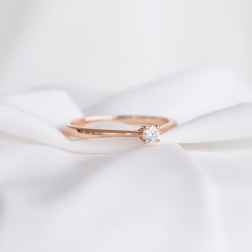 Prsteň s výberom karátovej váhy lab-grown diamantu Beau