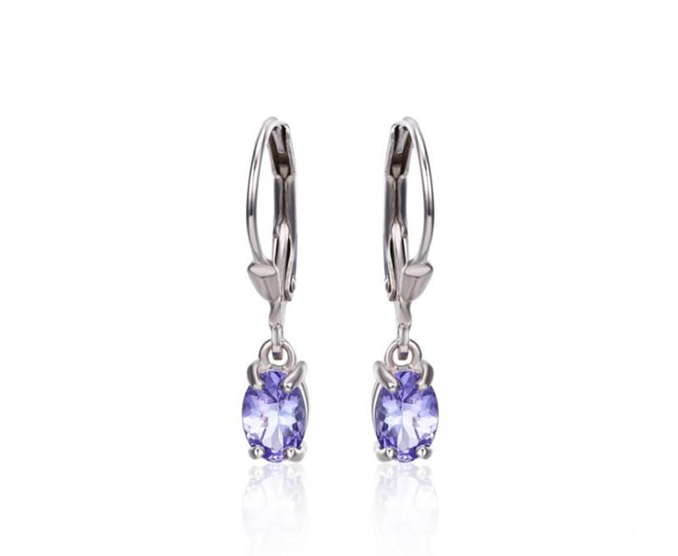 Tanzanitové náušnice