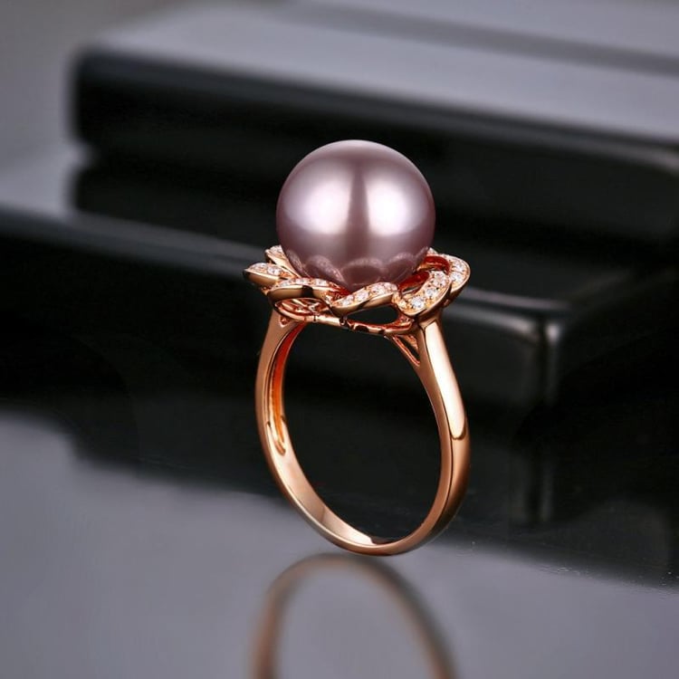 Romantický perlový prsteň 13176