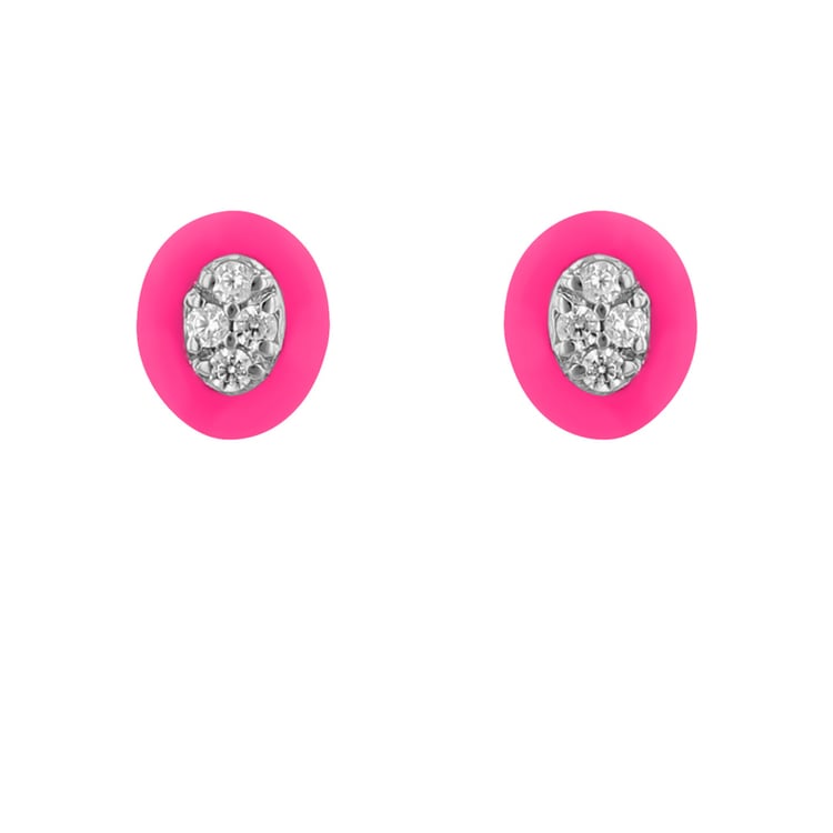 Keramické náušnice s lab-grown diamantmi Riva 120896