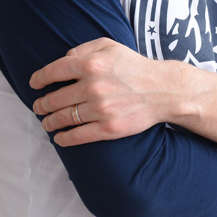 Pánský snubný prsteň zo zlata 76989