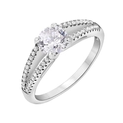 Zásnubný prsteň plný diamantov Davio