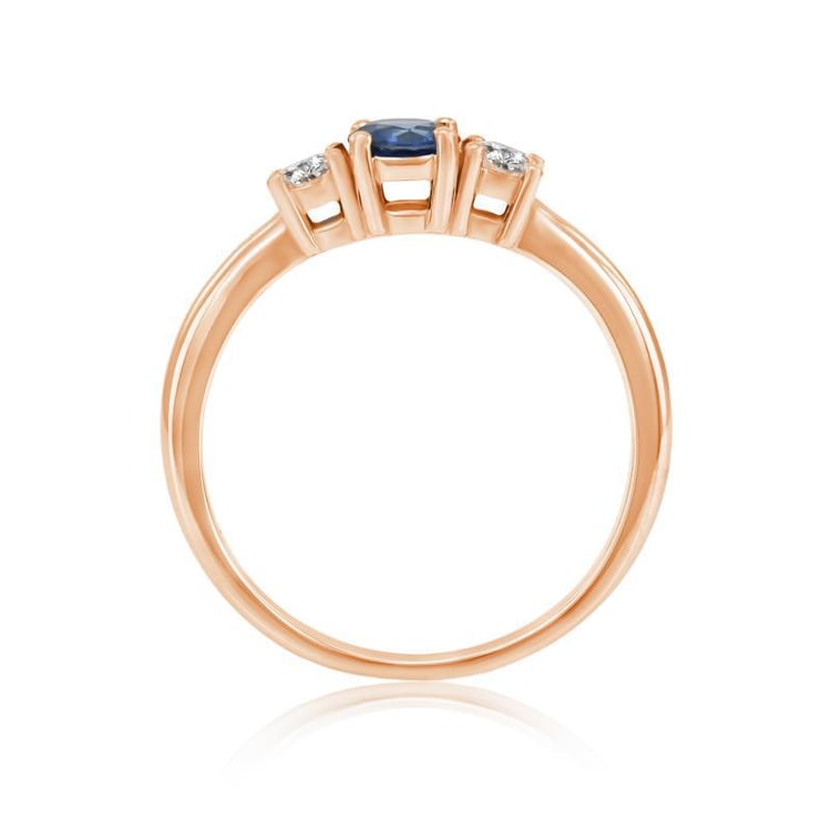 Prsteň z ružového zlata 17884