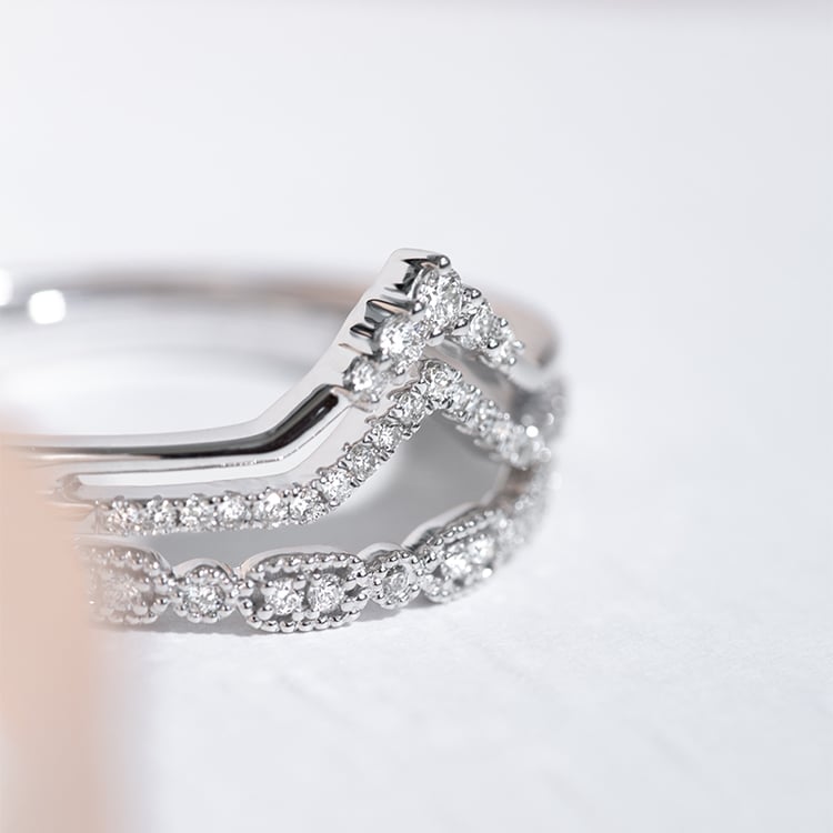 Vykrojená obrúčka s lab-grown diamantmi Veerke 125999