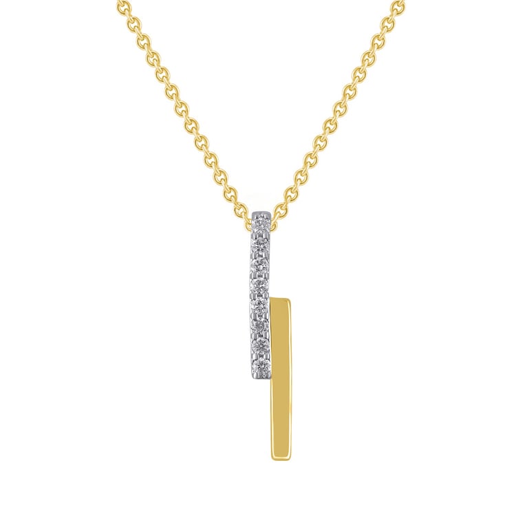 Zlatý prívesok s lab-grown diamantmi Katie