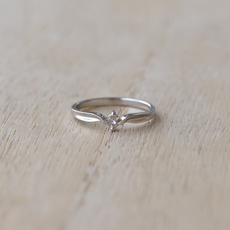 Zlatý zásnubní prsteň s morganitom 70231