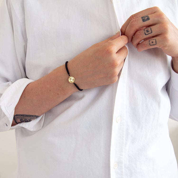 Povrázkový náramok lopta s gravírom vašej voľby Football 125450