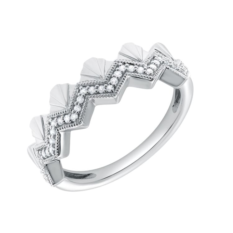 Moderný zlatý prsteň s lab-grown diamantmi Peder