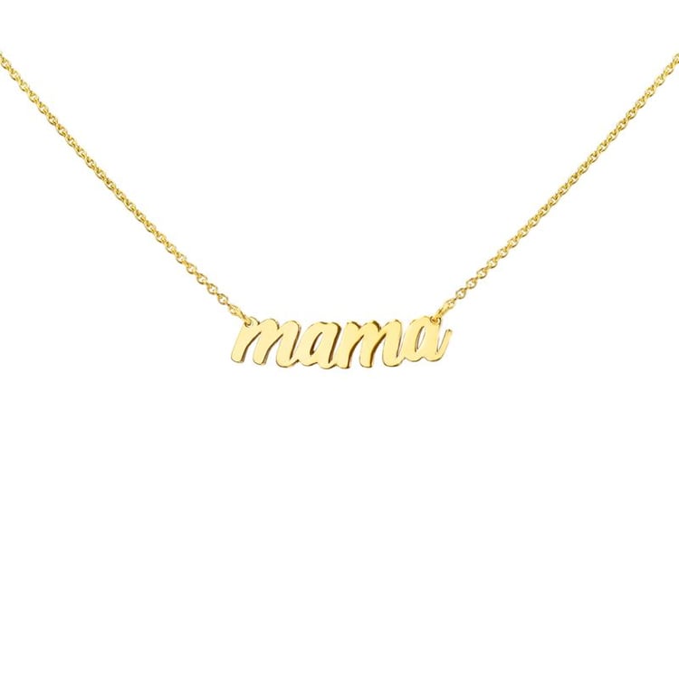 Strieborný náhrdelník s nápisom Mama 99642