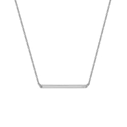 Jemný platinový náhrdelník s diamantom Charena